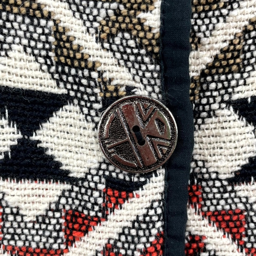 Vintage Jane Ashley Tapestry Jacket Womens Small Aztec Boho Southwestern Horse - Picture 3 of 8